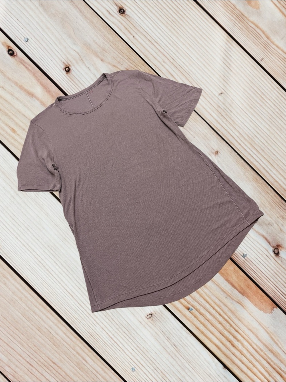 Lululemon size 8 tan hold tight T-shirt